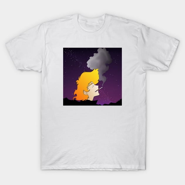 The Chain Smoker T-Shirt by scooophunter
